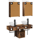 Bathroom Cabinet Set 5 pcs Old Wood Engineered Wood 3406285