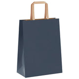 Paper Bags 250 pcs with Handles Blue 21x11x28 cm 4101923
