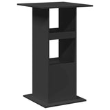 ZNTS Bar Table with Storage Black 60x60x102 cm Engineered Wood 854329