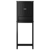 Over-the-Toilet Storage BERG Black 60x27x164.5 cm Solid Wood 358555
