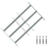 Security Grille for Windows with 3 Crossbars 3 pcs 430-740 mm 42031276