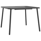 Garden Table Anthracite 100x100x71 cm Steel 362738