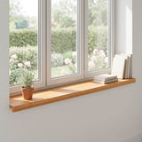 Window Sills 2 pcs Light Brown 110 x 15 x 2 cm Solid Beech Wood 42048171