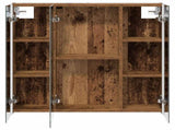 Bathroom Mirror Cabinet with Shelf Old Wood 73.5 x 15.5 x 70 cm 889261