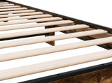 Bed Frame with Headboard Smoked Oak 80 x 200 cm Engineered Wood 8009084