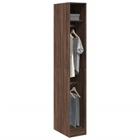 Wardrobe Brown Oak 30x50x200 cm Engineered Wood 3307780