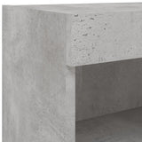TV Cabinets with LED Lights 2 pcs Concrete Grey 60x30x30 cm 837134