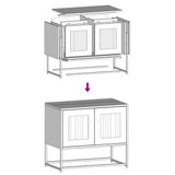 TV Cabinet Black 68x39x60.5 cm Cold-rolled Steel 853332