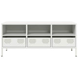 TV Cabinet White 101.5x39x43.5 cm Cold-rolled Steel 851327