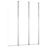 Bath Enclosures 2 pcs 104x130 cm Tempered Glass Transparent 146228
