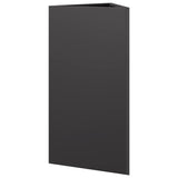Garden Planters 2 pcs Black Triangular 40x34.5x75 cm Steel 851158