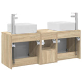 Bathroom Cabinet Set 3 pcs Sonoma Oak 49.5 x 41 x 63 cm 3405639