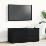 TV Cabinet Black Oak 80 x 34 x 36 cm Engineered Wood 862483
