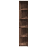 Corner Cabinet Brown Oak 33x33x164.5 cm Engineered Wood 816028