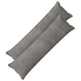Cushion with Pillow HOUTEN 2 pcs Light Grey Microfiber Fleece 934422