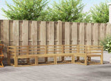 Outdoor Sofa Set 5 pcs White Solid Acacia Wood 3387613