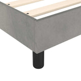 Box Spring Bed Frame Light Grey 90x200 cm Velvet 3120748