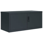 ZNTS File Cabinet Anthracite 90x40x180 cm Steel 3188331