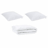 Duvet with Pillow 3 pcs White Microfibre 3377569