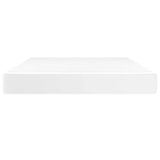 Pocket Spring Bed Mattress White 137x190x20cm Full Faux Leather 347874