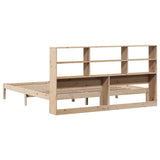 Bookcase Bed without Mattress 200x200 cm Solid Wood Pine 3321595