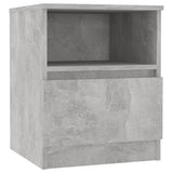 Bed Cabinet Set of 2 Concrete grey Engineered wood Bed Cabinet 806166