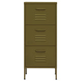 Storage Cabinet Olive Green Steel Medium Ball-Bearing 336180