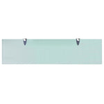 ZNTS Floating Shelves 2 pcs Glass 80x20 cm 8 mm 3051523
