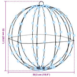 Ball with 320 LEDs 2 pcs Cold white 50.5 x 50.5 x 52 cm Metal 42019119