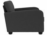 Armchair Dark Grey Faux Lamb Fleece 42043409