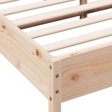 Bed Frame without Mattress 150x200 cm King Size Solid Wood Pine 3216366