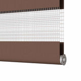 Zebra Blind Brown 120x150 cm Fabric Width 115.9 cm Polyester 4014343