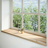 Window Sills 2 pcs Untreated 160x40x2 cm Solid Wood Oak 4009124