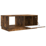 Coffee Table Smoked Oak 90 x 50 x 37 cm Engineered Wood 895420