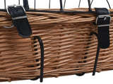 Bike Front Basket with Cover 50x45x35 cm Natural Willow 170902