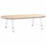 ZNTS Coffee Table Legs A-Shaped 2 pcs White 70x cm Steel 4012825