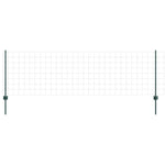 Fence with Posts Green 0.8 x 10 m Steel 3335998