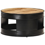 Coffee Table Black and Natural Wood 321931