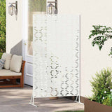 Privacy Screen White 100 x 50 x 180 cm Steel 868578