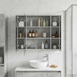 Bathroom Mirror Cabinet Concrete Grey 73.5 x 16 x 62.5 cm 889170