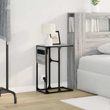 Bedside Cabinet Grey Sonoma 41.5 x 26 x 60.5 cm Engineered Wood 859603