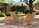 Garden Set 3 pcs Brown Soild Teak Wood 3437387
