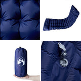 Self Inflating Camping Mattress with Pillow 1-Person Navy Blue 4007098