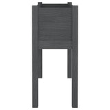 Garden Planter Grey 70x31x70 cm Solid Pinewood 810823