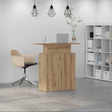 Reception Desk Artisan Oak 100x40x104 cm Engineered Wood 859059