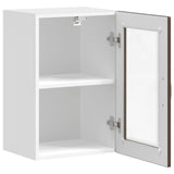 Kitchen Wall Cabinet with Glass Door Porto Brown Oak 854014