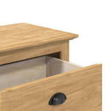 Hallway Bench BODO Honey Brown 118 x 40 x 50 cm Engineered Wood 42023475