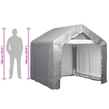 Storage Tent Grey 180x180 cm Galvanised Steel 148633