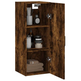 Wall Mounted Cabinet Smoked Oak 34.5x34x90 cm 828865