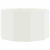 Planter White 90 x 90 x 50 cm Steel 883753